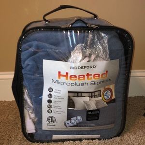 Micro plush heated blanket.